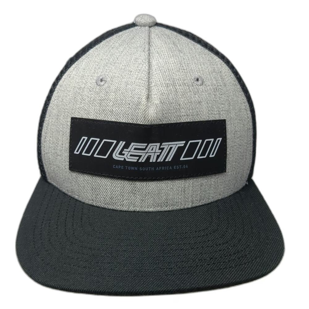 Leatt Trucker Hat Black One Size Cape Town South Africa Promo Flat Brim Mesh